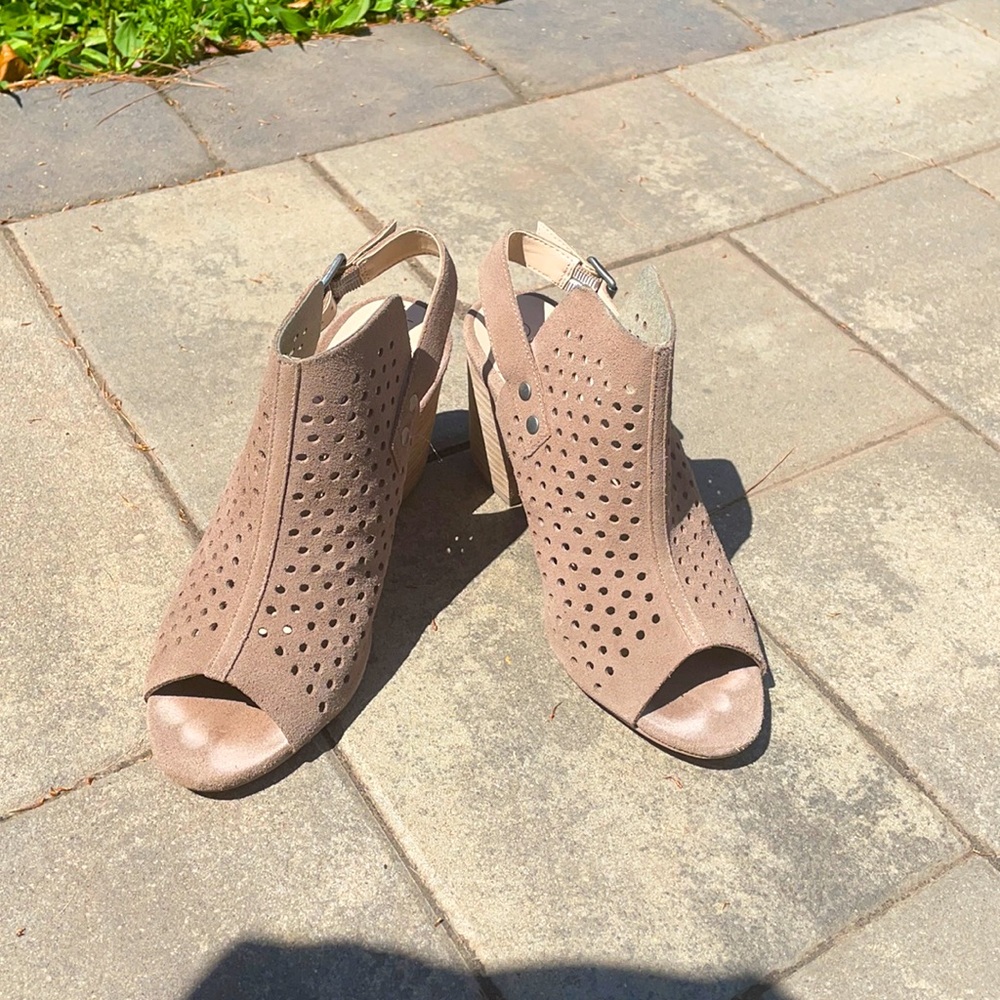 Sole Society Open Toe Boot Wedge